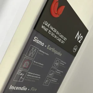Señalizacoón vertical Información sismo