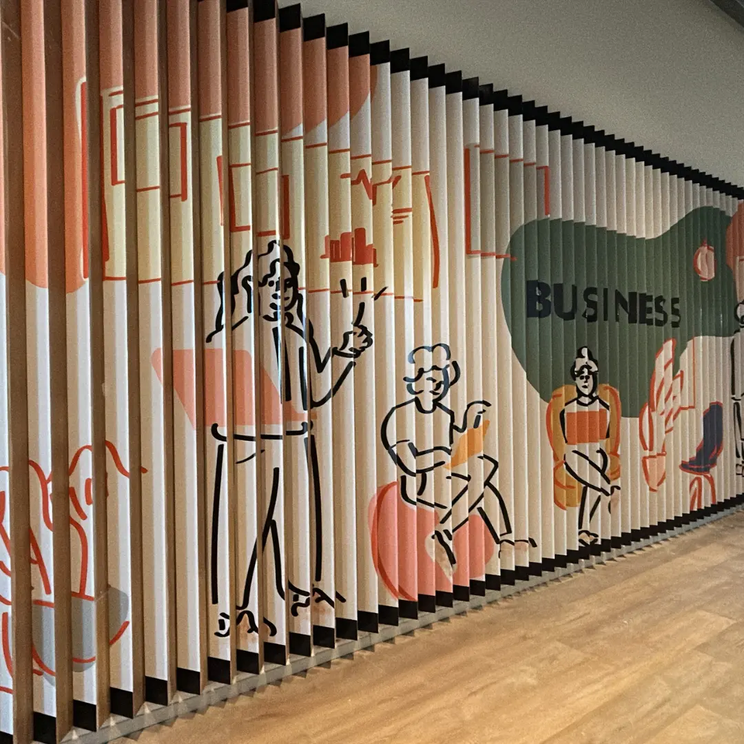 Muro con textura con tematica de business