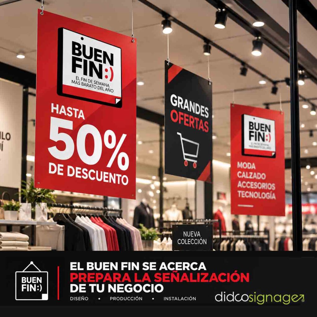 Señalización para Buen Fin | Viniles para Tiendas | DIDCO